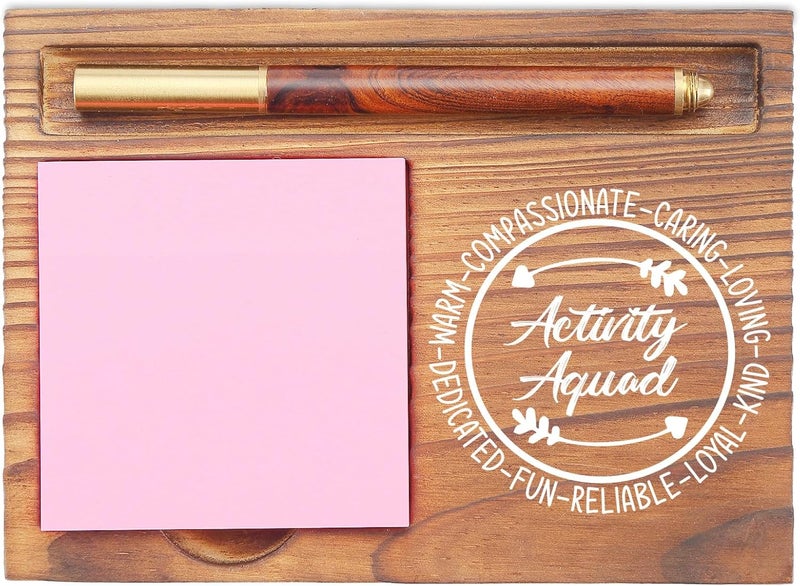 EFFJNSG Activity Squad Gifts Sticky Note Holder, Appreciation Gift for Activity Directors, Healthcare Workers, Medical Professionals Graduation Retirement Desk Organizer EDP162 - Image 1